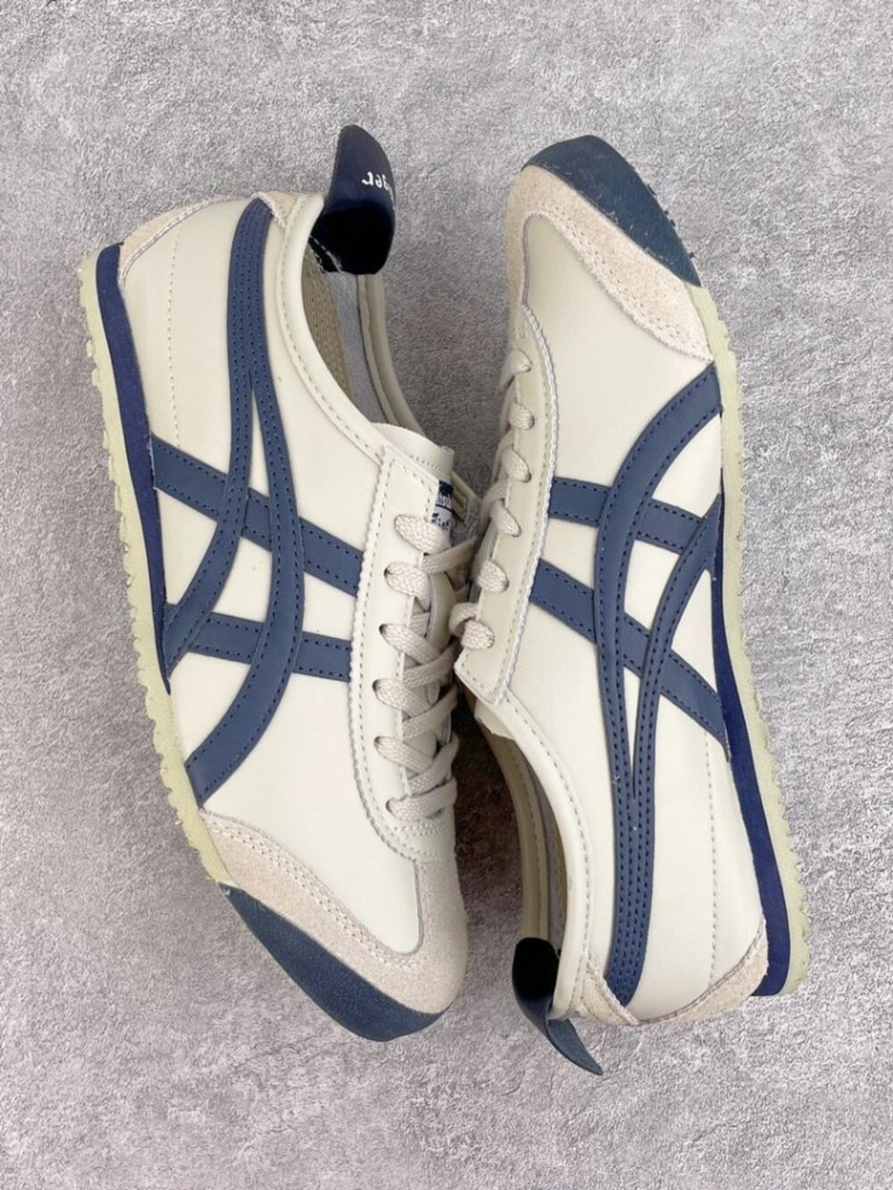 Onitsuka Tiger Mexico 66 Cream Navy Sneakers Women